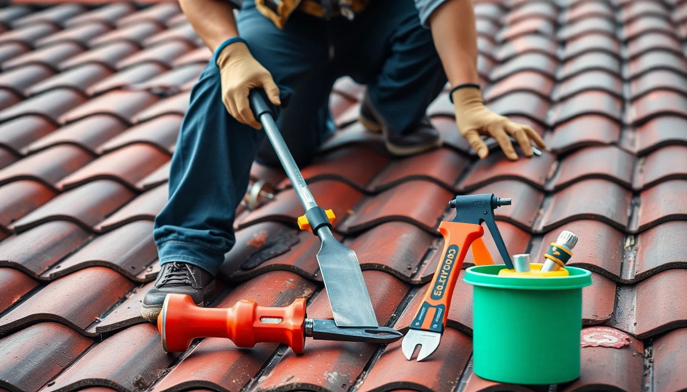 Tile roofing